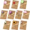 50PCS Brown Gift Card Envelopes with Dried Flowers- 4.2" x 2.9"